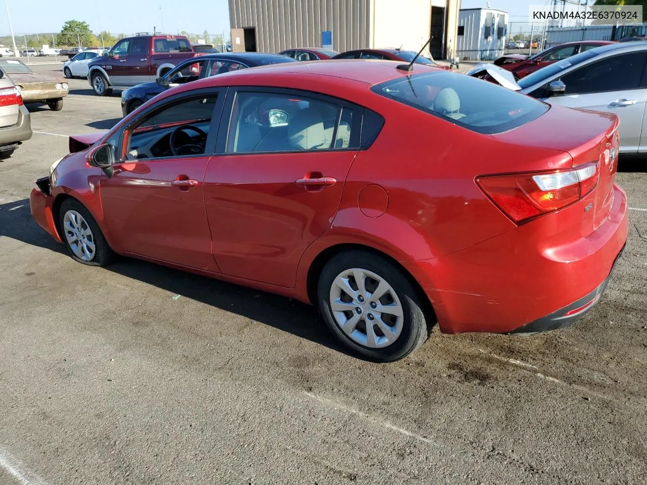 2014 Kia Rio Lx VIN: KNADM4A32E6370924 Lot: 70608024