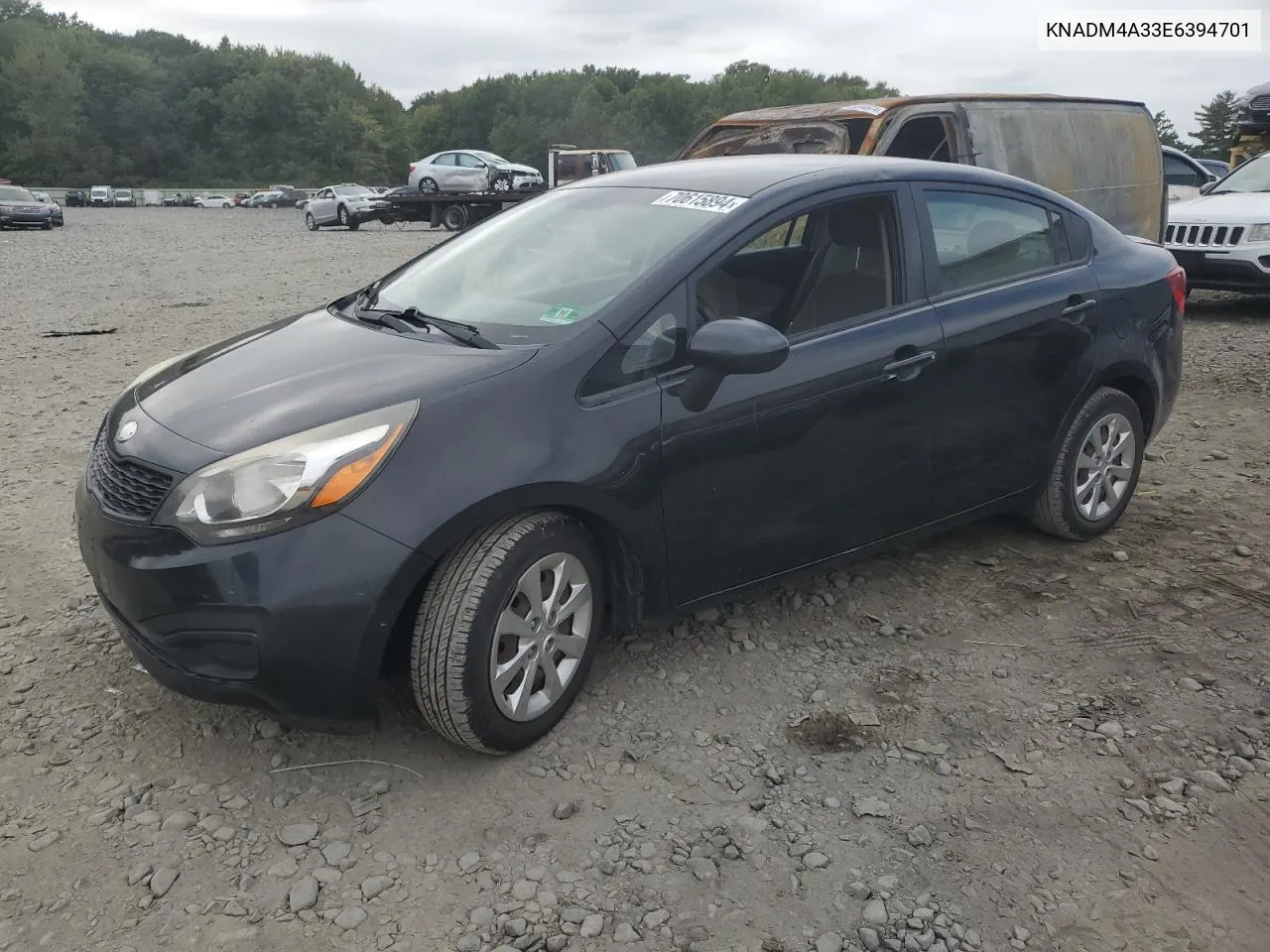 2014 Kia Rio Lx VIN: KNADM4A33E6394701 Lot: 70615894