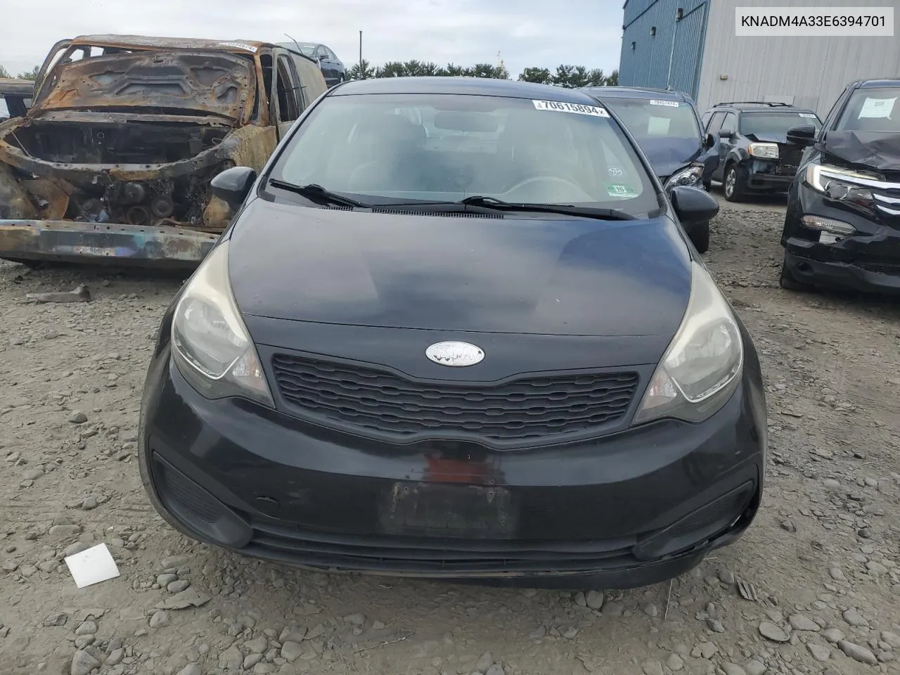 2014 Kia Rio Lx VIN: KNADM4A33E6394701 Lot: 70615894