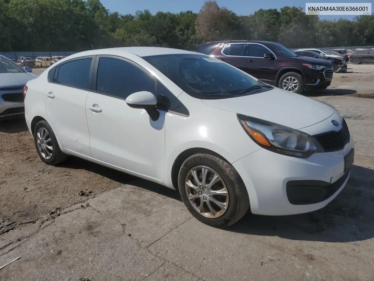 2014 Kia Rio Lx VIN: KNADM4A30E6366001 Lot: 70859314