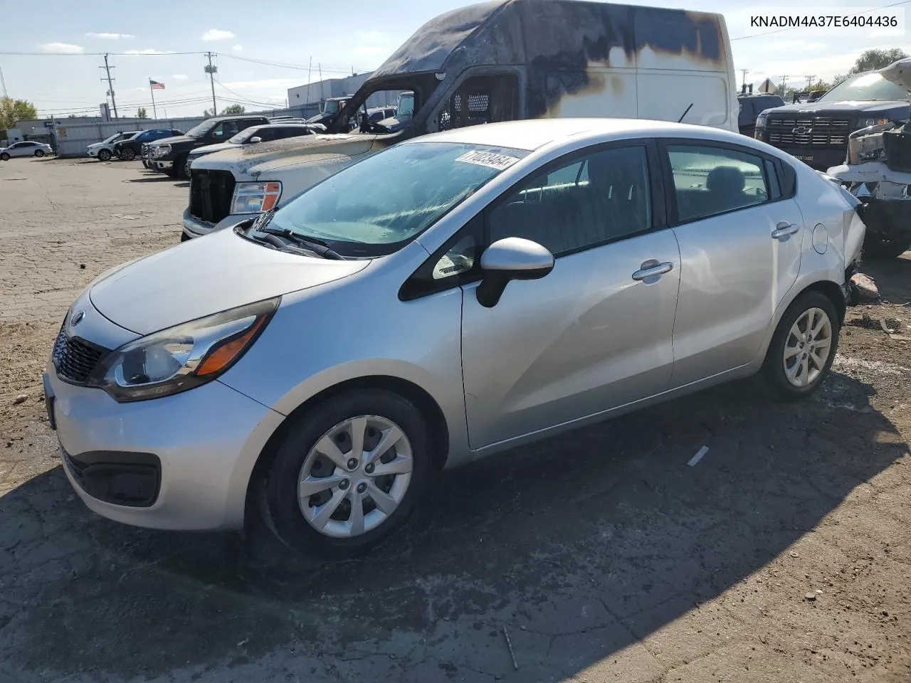 2014 Kia Rio Lx VIN: KNADM4A37E6404436 Lot: 71023464