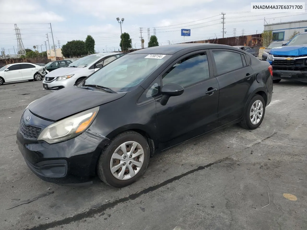 KNADM4A37E6371700 2014 Kia Rio Lx