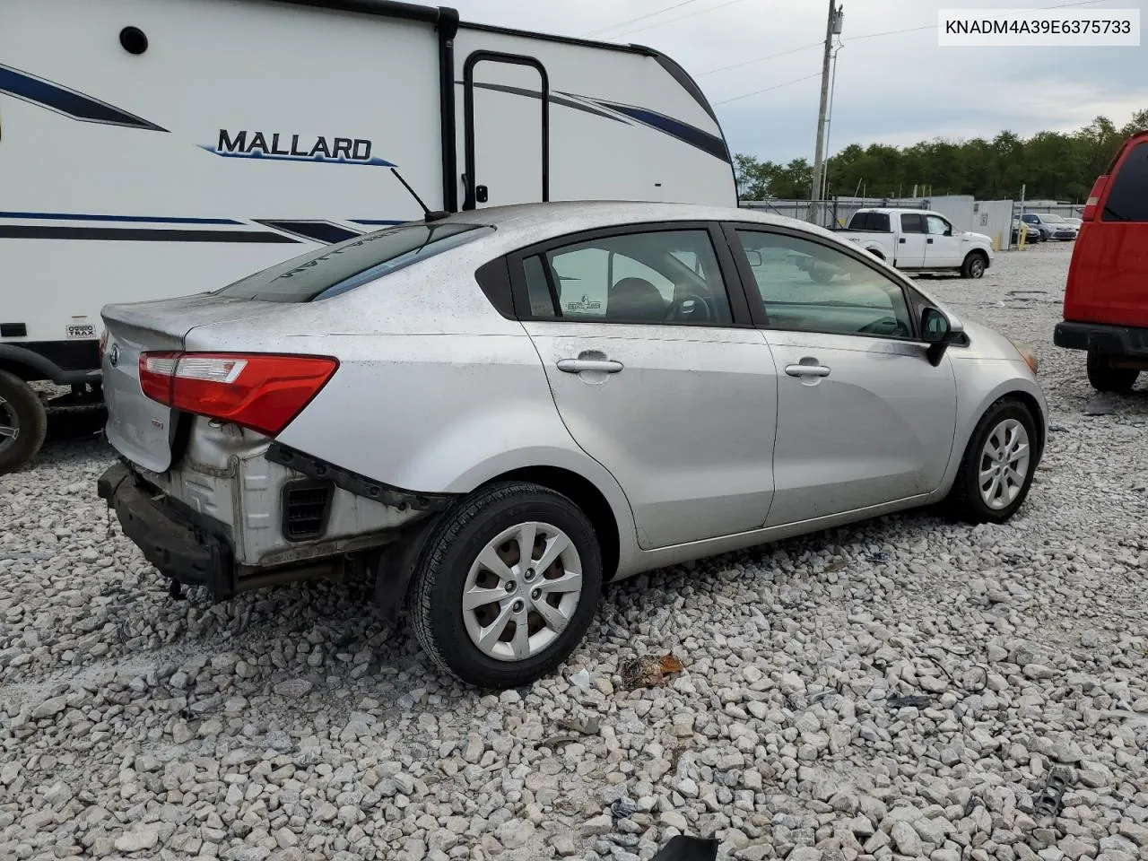 2014 Kia Rio Lx VIN: KNADM4A39E6375733 Lot: 71725434