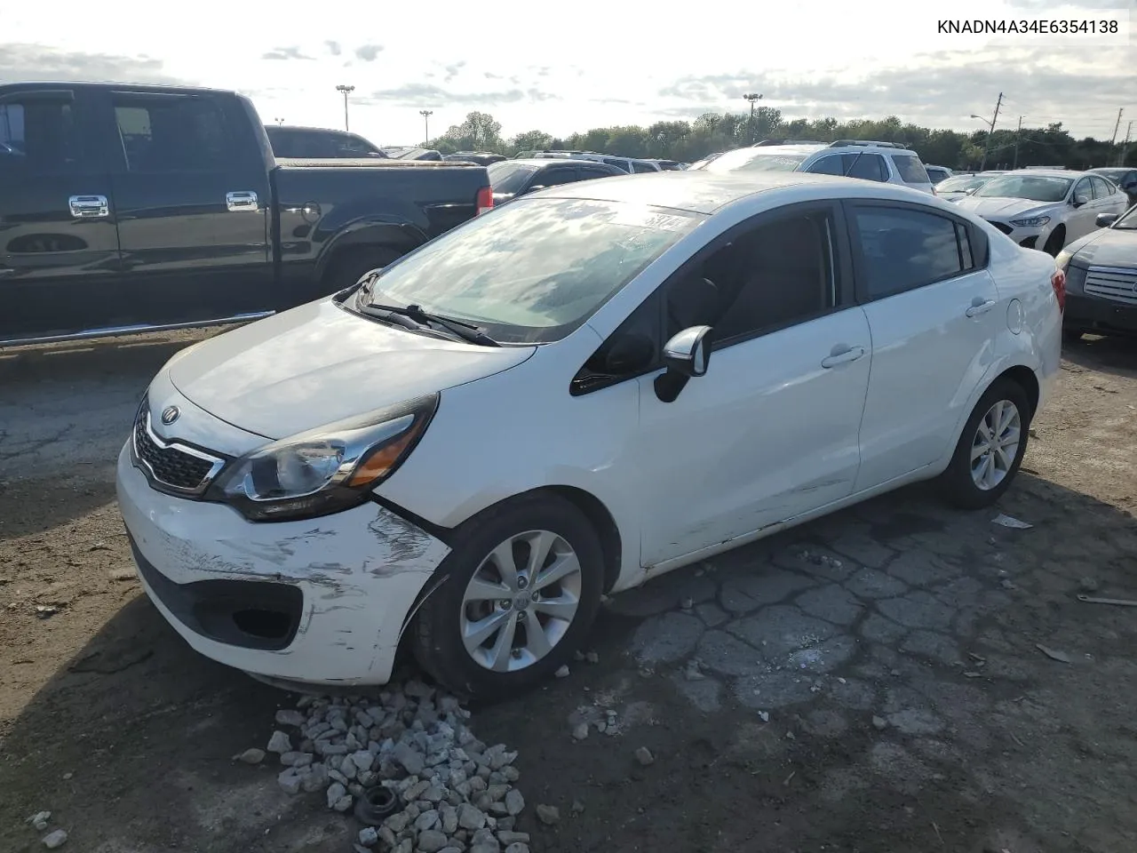 2014 Kia Rio Ex VIN: KNADN4A34E6354138 Lot: 71796374