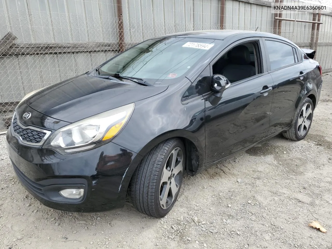 KNADN4A39E6360601 2014 Kia Rio Ex