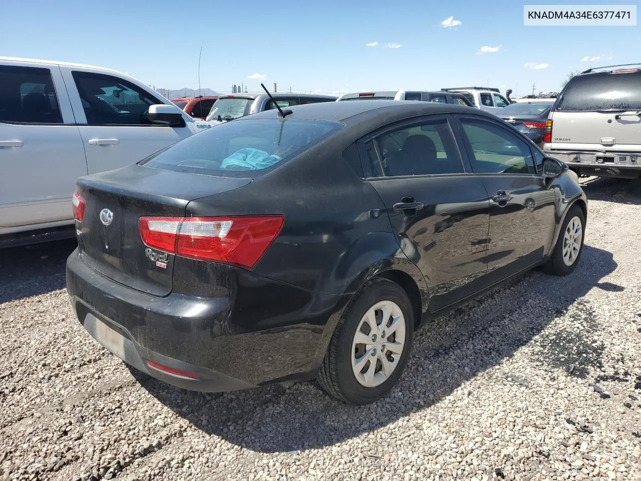 KNADM4A34E6377471 2014 Kia Rio Lx