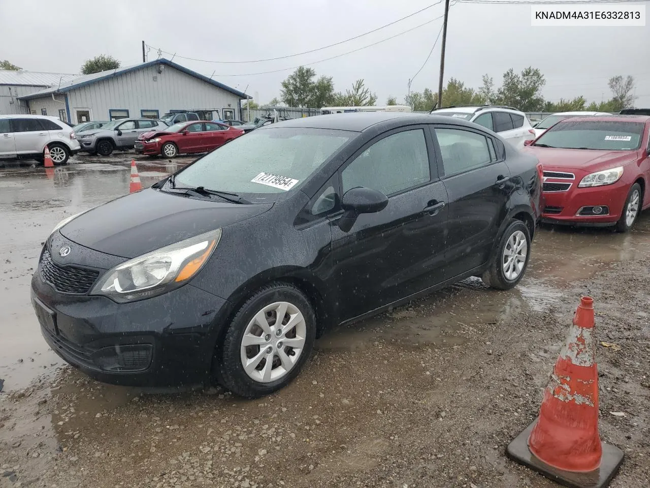 2014 Kia Rio Lx VIN: KNADM4A31E6332813 Lot: 72779954