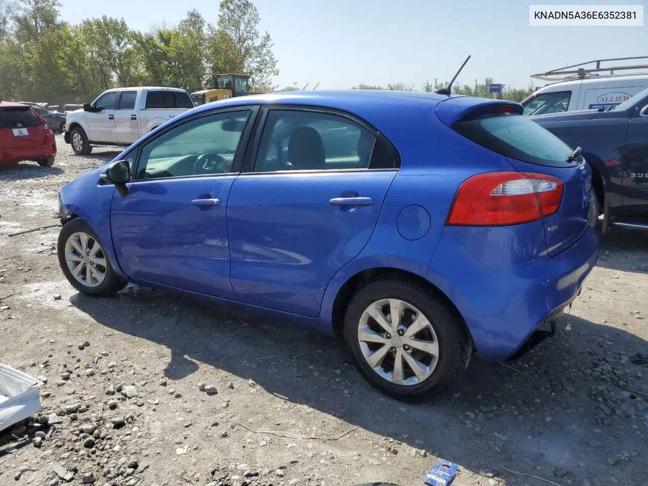 KNADN5A36E6352381 2014 Kia Rio Ex