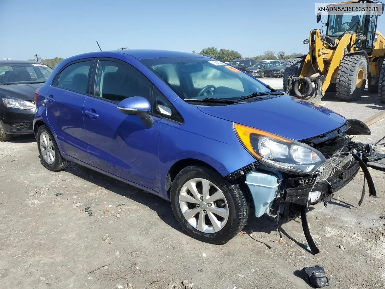 KNADN5A36E6352381 2014 Kia Rio Ex