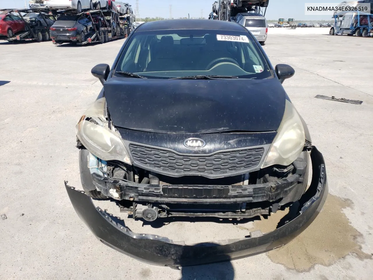 2014 Kia Rio Lx VIN: KNADM4A34E6326519 Lot: 73303074