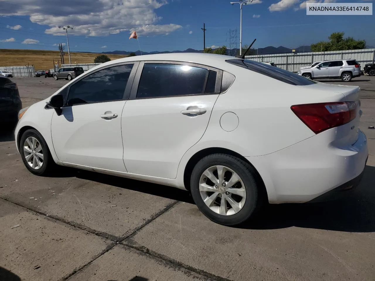 2014 Kia Rio Ex VIN: KNADN4A33E6414748 Lot: 73514694