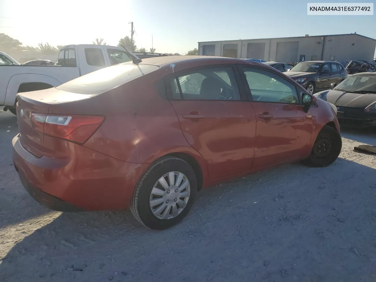 2014 Kia Rio Lx VIN: KNADM4A31E6377492 Lot: 73833294