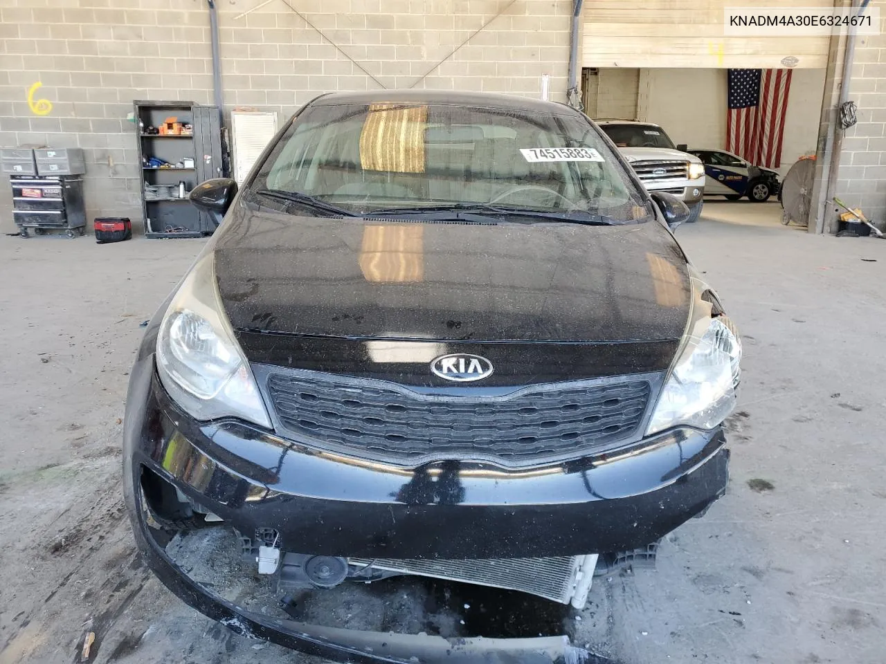 2014 Kia Rio Lx VIN: KNADM4A30E6324671 Lot: 74515883