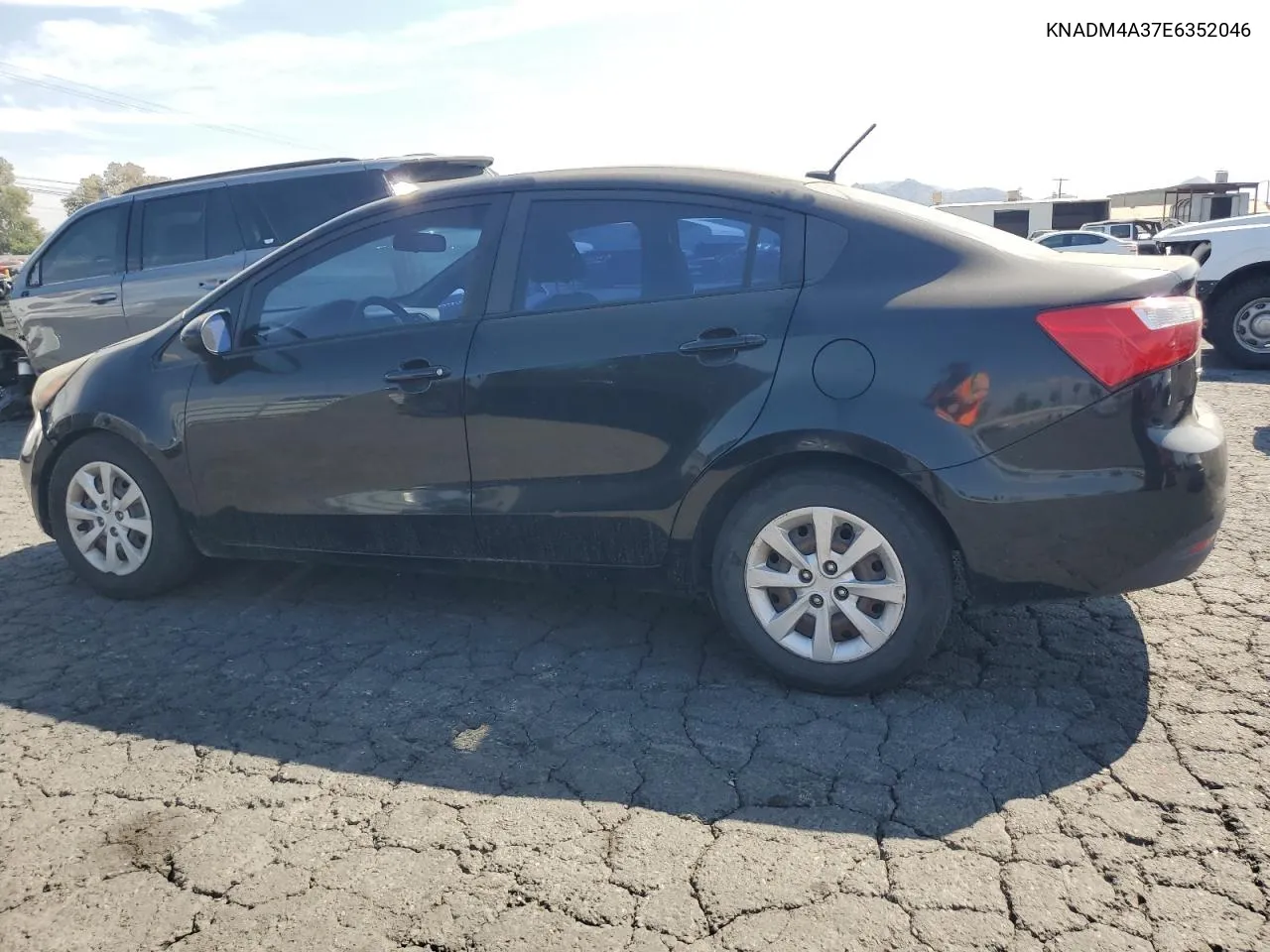 2014 Kia Rio Lx VIN: KNADM4A37E6352046 Lot: 74987974