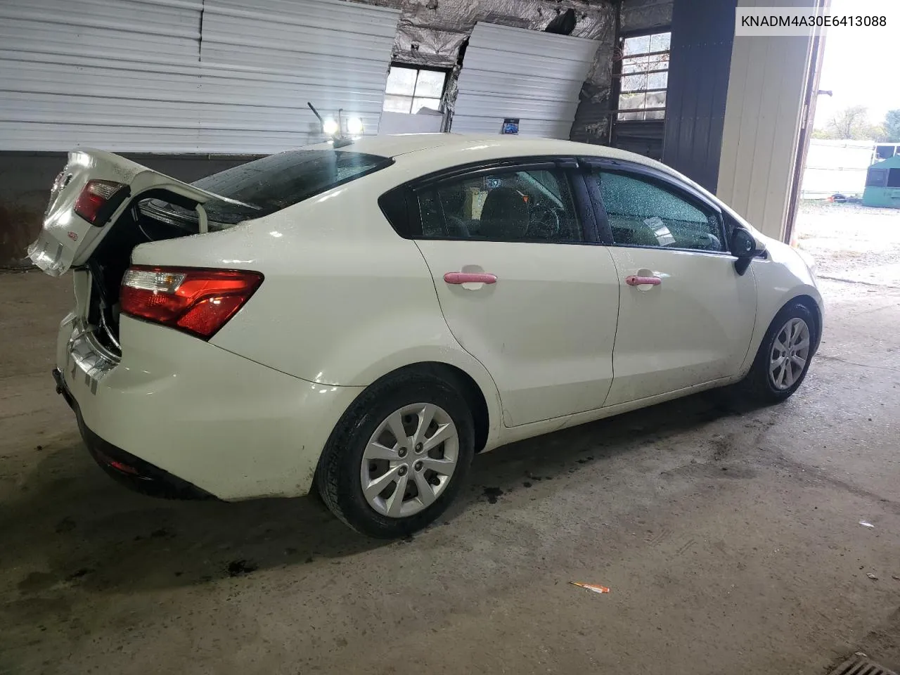 2014 Kia Rio Lx VIN: KNADM4A30E6413088 Lot: 75230554