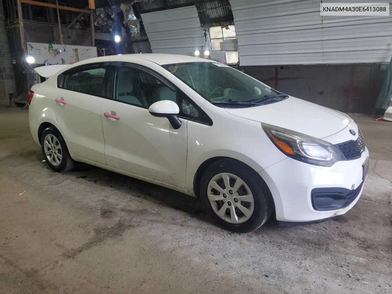 2014 Kia Rio Lx VIN: KNADM4A30E6413088 Lot: 75230554