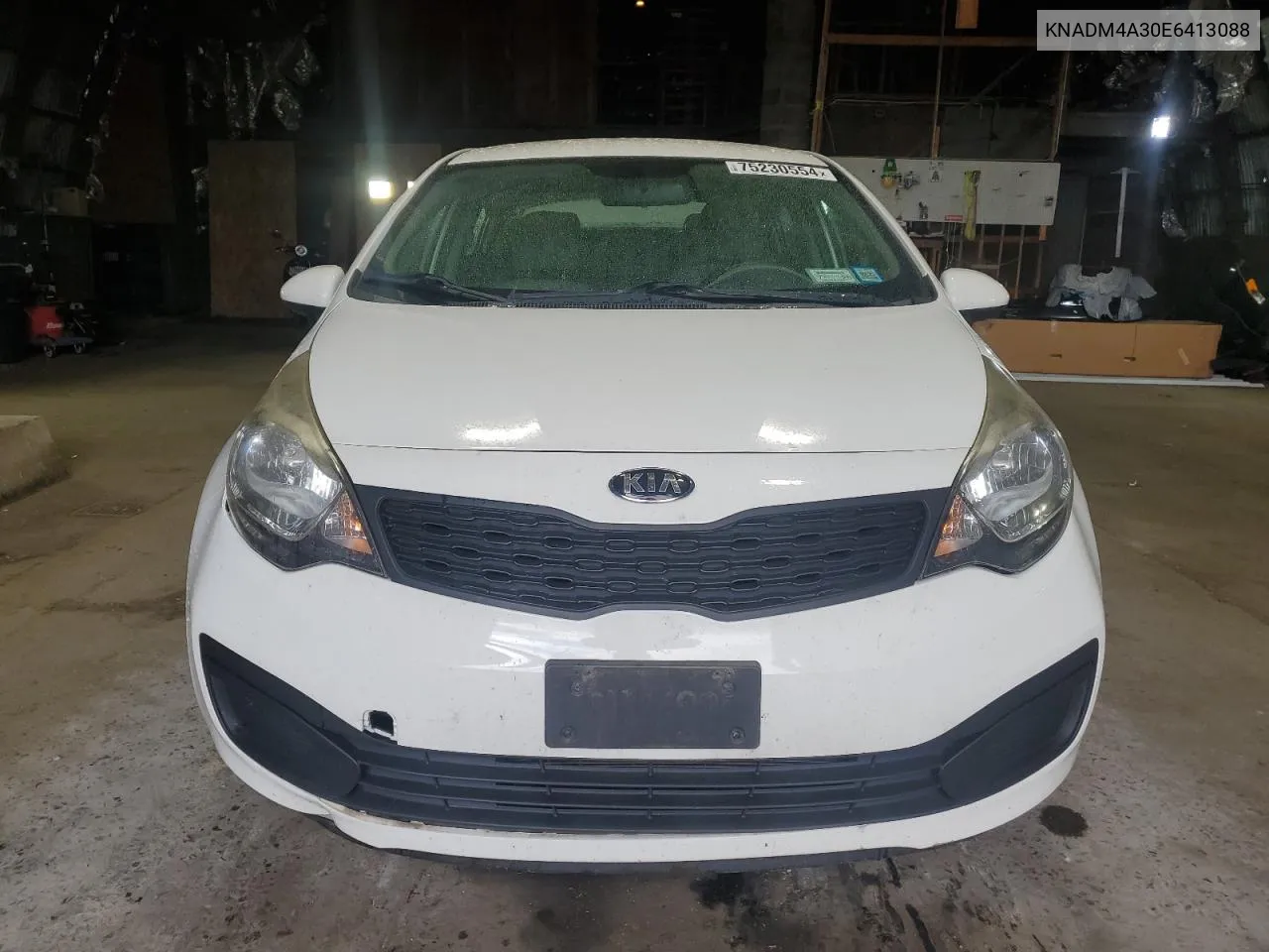 2014 Kia Rio Lx VIN: KNADM4A30E6413088 Lot: 75230554