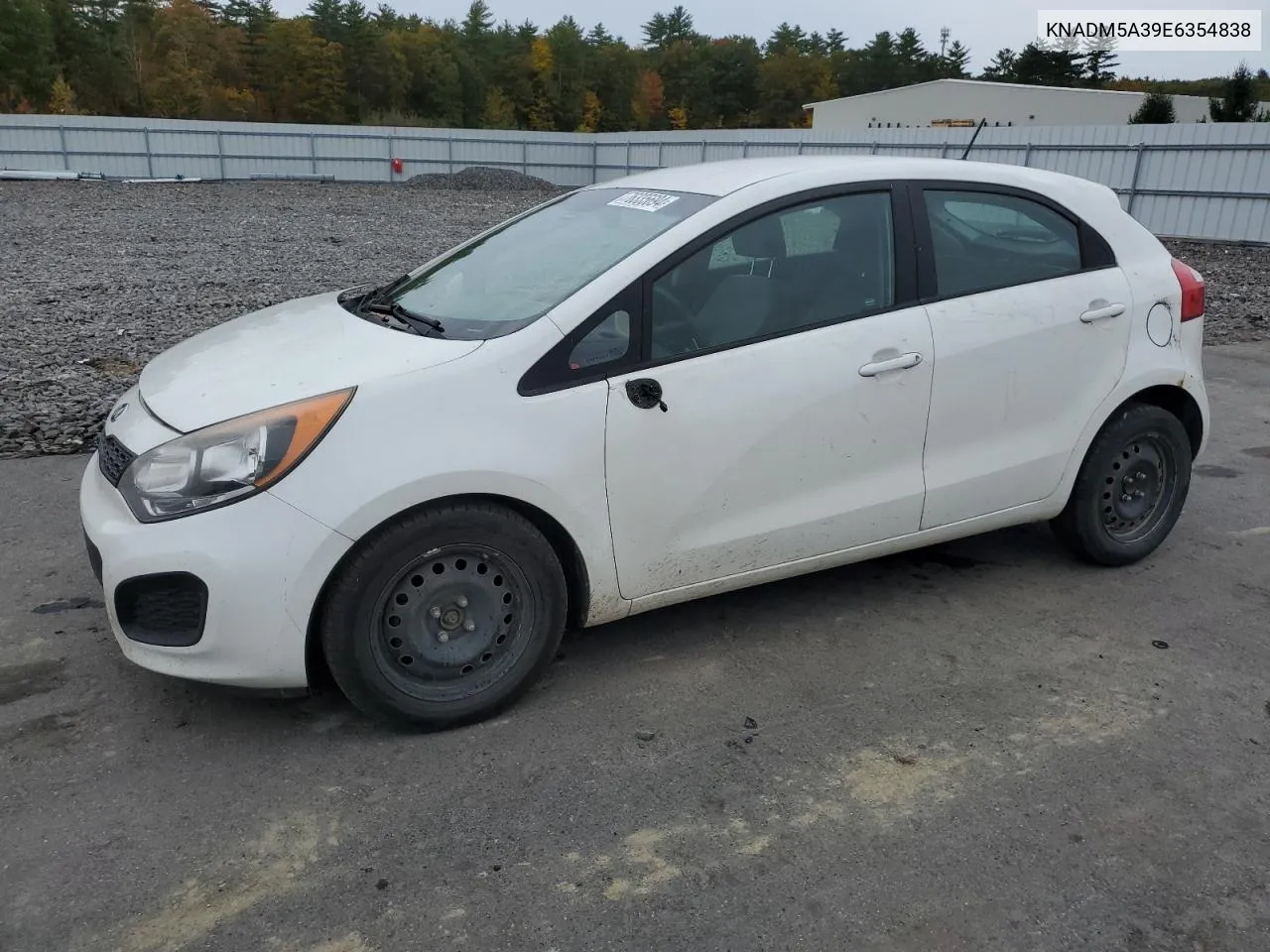 2014 Kia Rio Lx VIN: KNADM5A39E6354838 Lot: 76335694