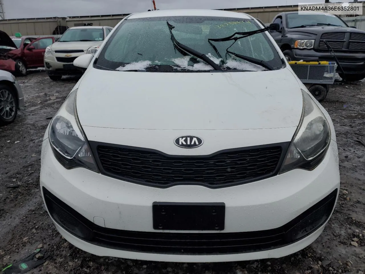 2014 Kia Rio Lx VIN: KNADM4A36E6352801 Lot: 76453234