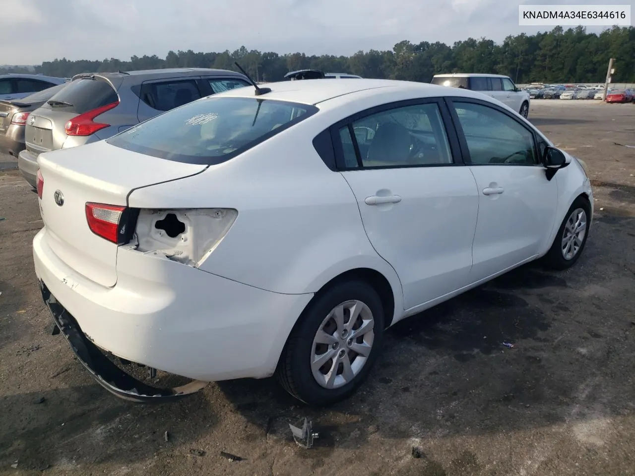 KNADM4A34E6344616 2014 Kia Rio Lx