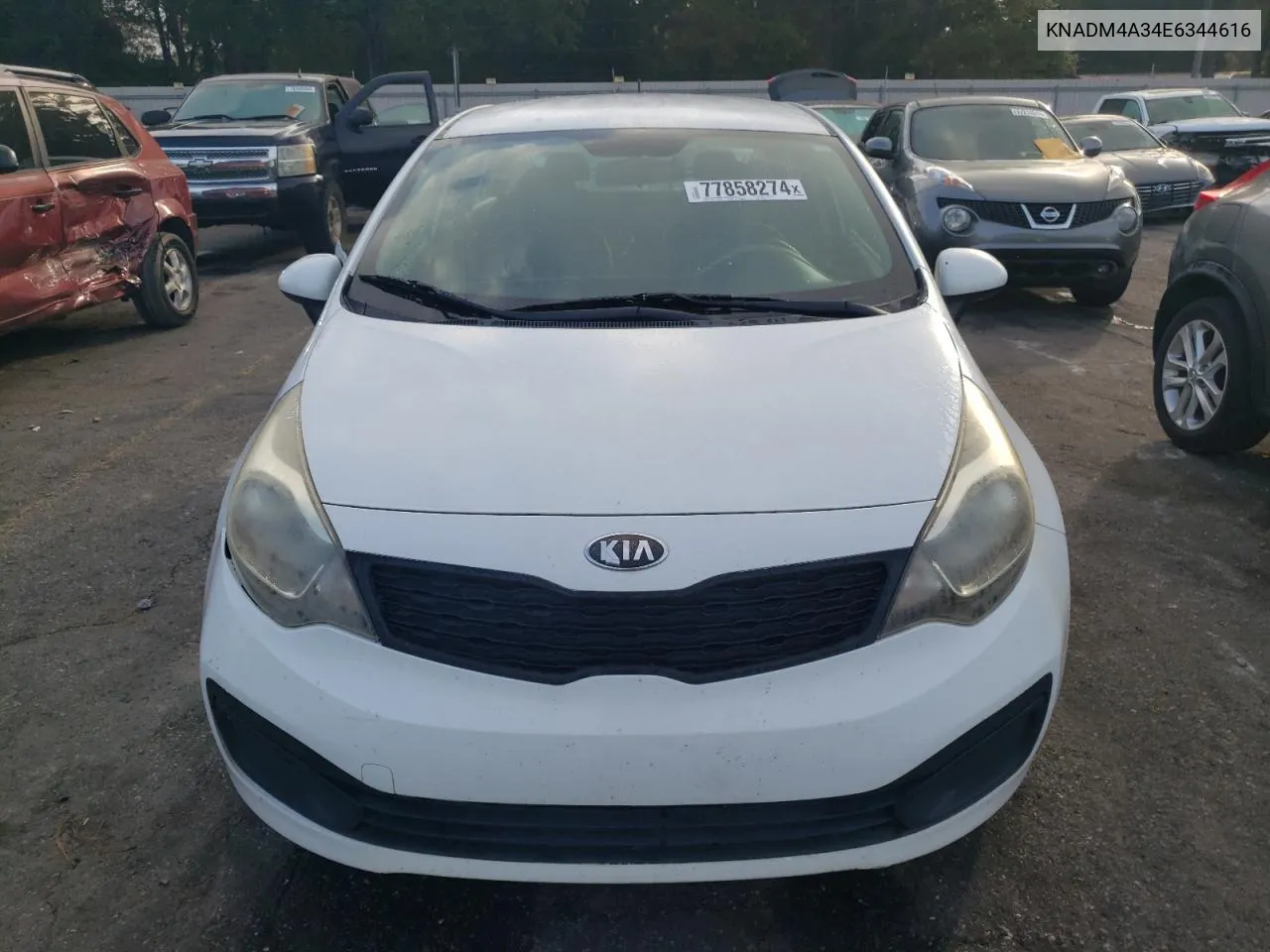 KNADM4A34E6344616 2014 Kia Rio Lx