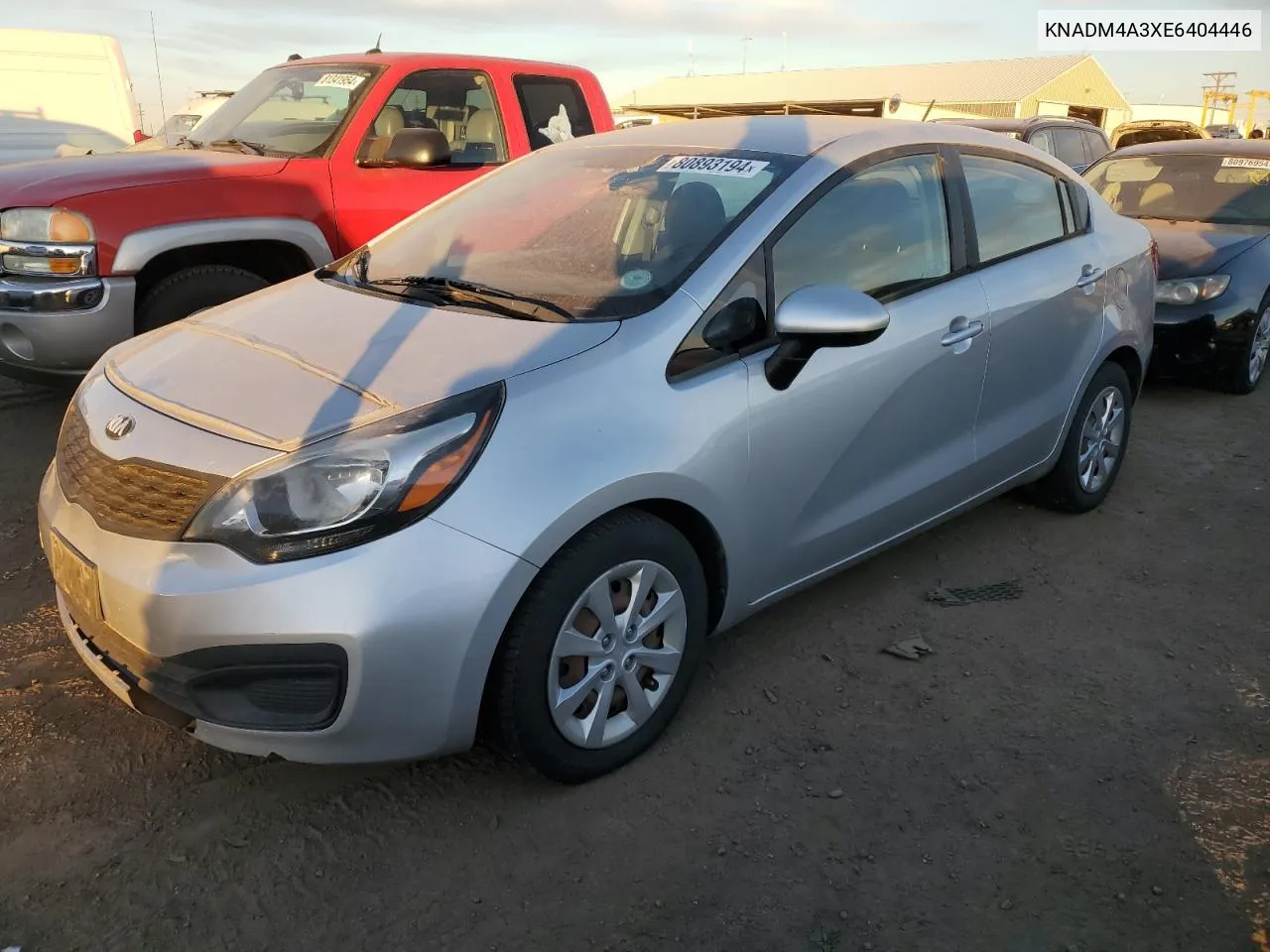 2014 Kia Rio Lx VIN: KNADM4A3XE6404446 Lot: 80893194