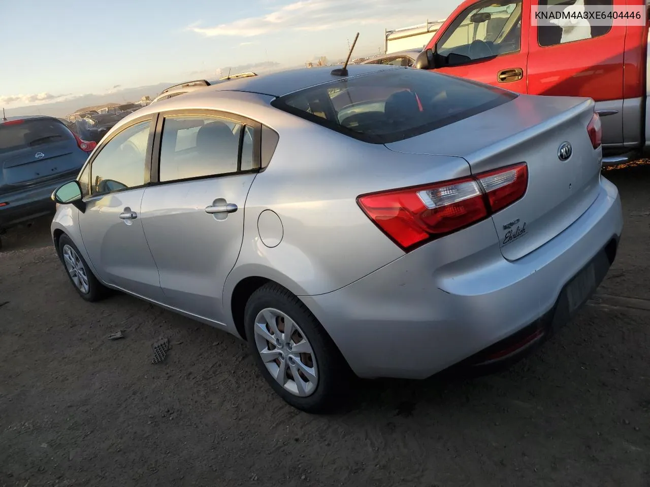 2014 Kia Rio Lx VIN: KNADM4A3XE6404446 Lot: 80893194