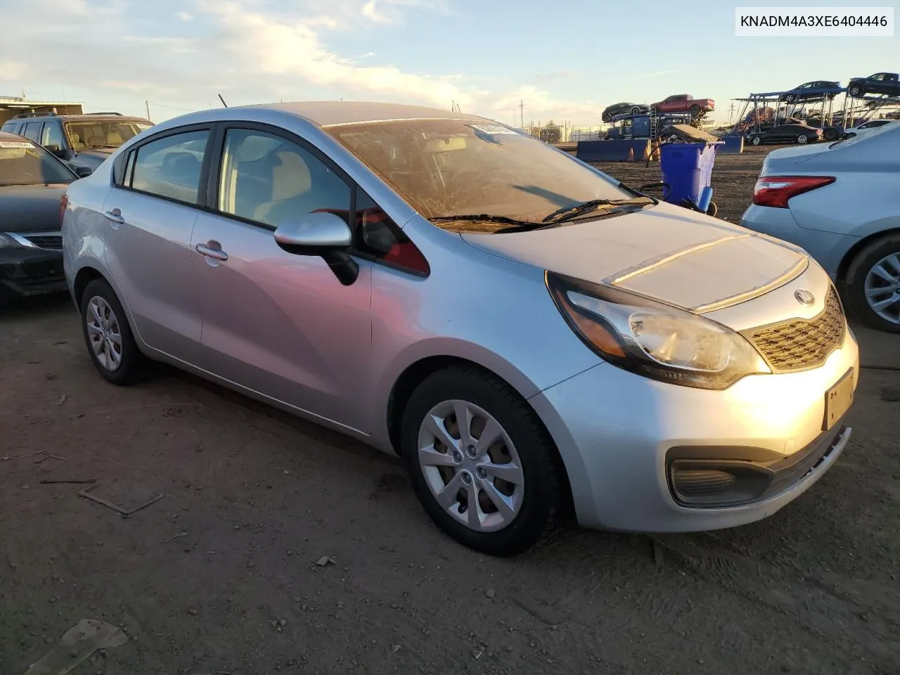 2014 Kia Rio Lx VIN: KNADM4A3XE6404446 Lot: 80893194