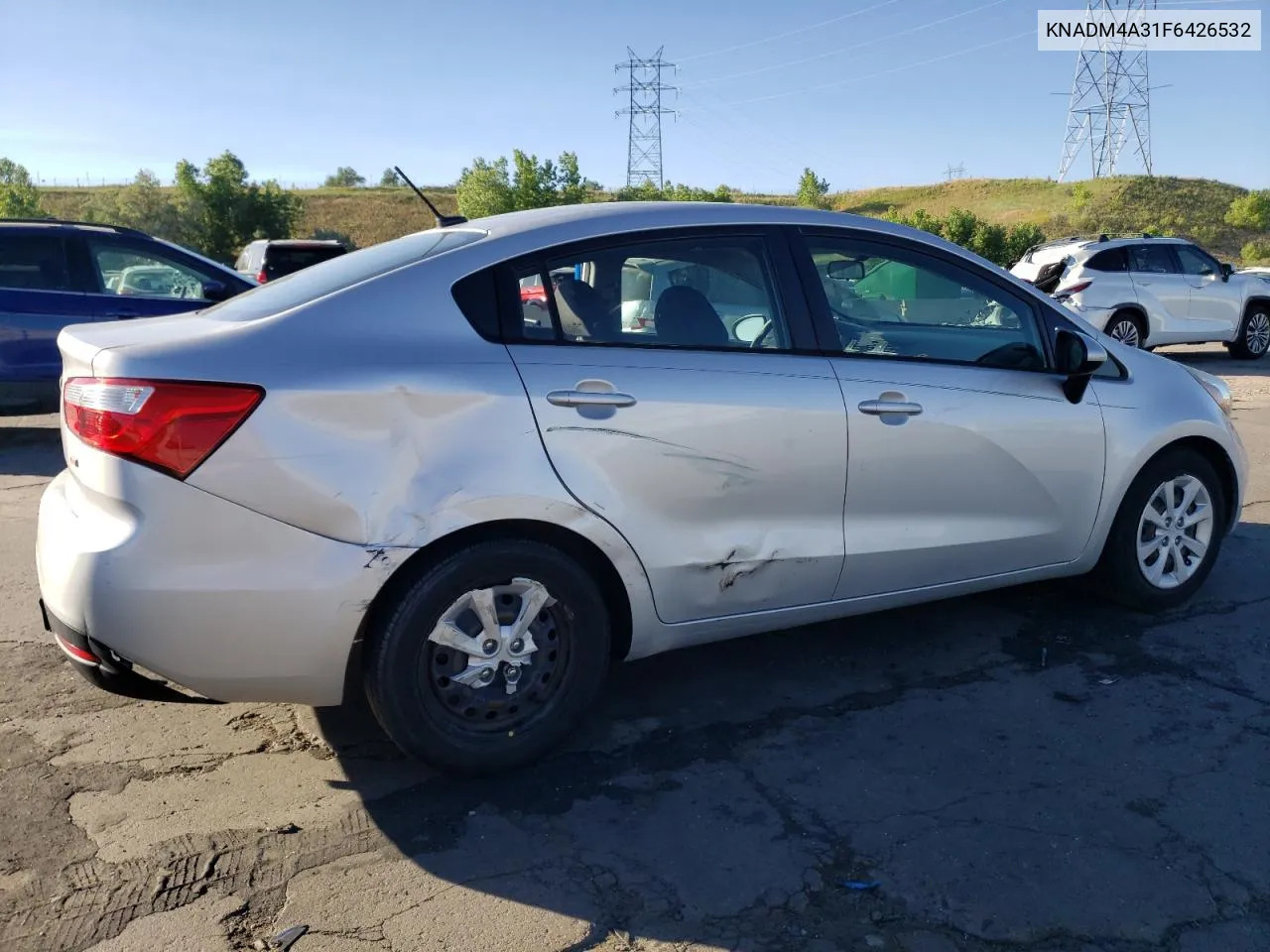 2015 Kia Rio Lx VIN: KNADM4A31F6426532 Lot: 58302834