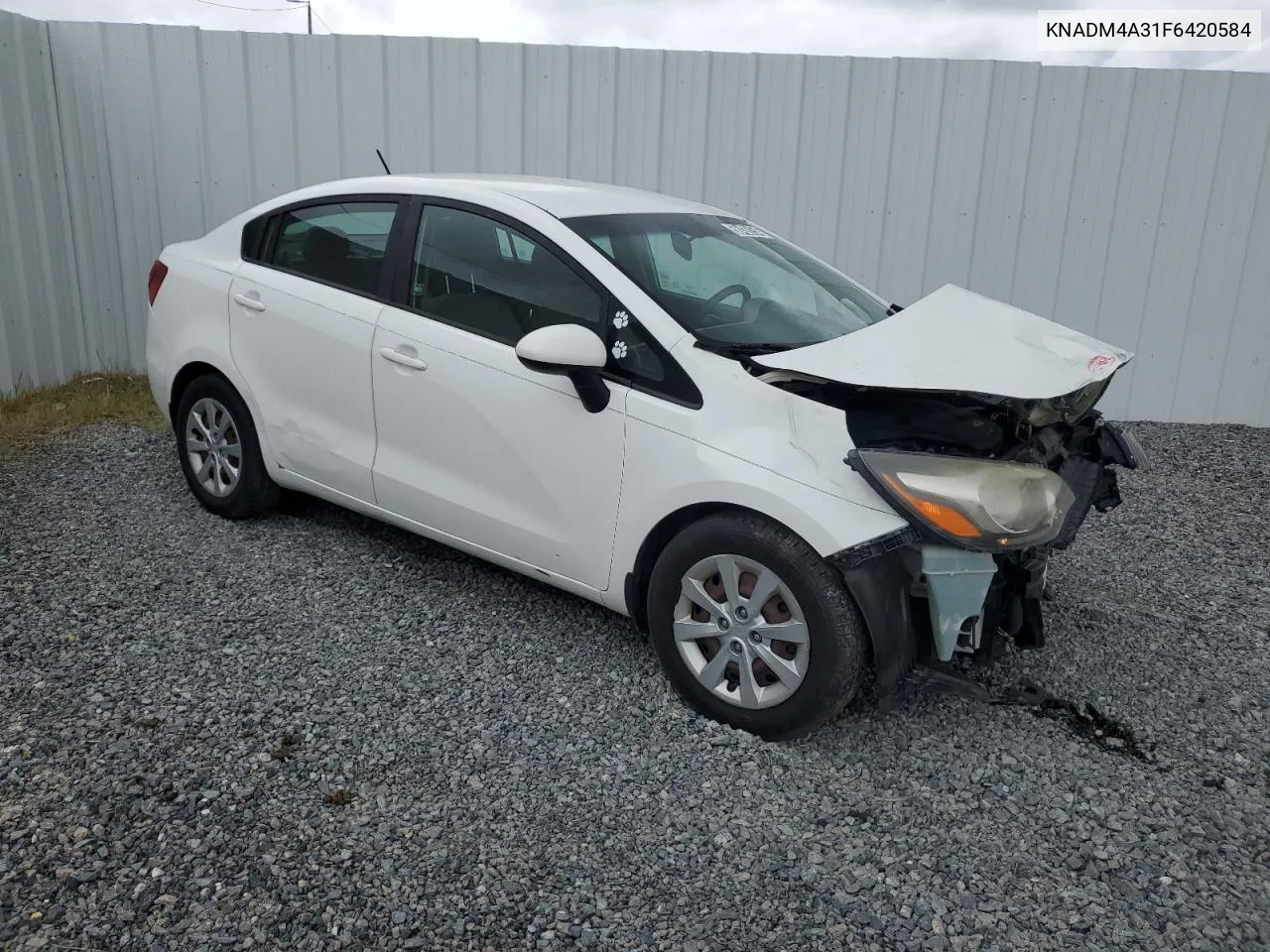 2015 Kia Rio Lx VIN: KNADM4A31F6420584 Lot: 58426154