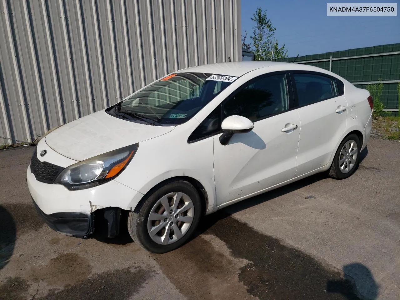 2015 Kia Rio Lx VIN: KNADM4A37F6504750 Lot: 67307464