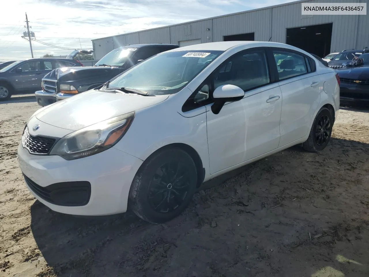 2015 Kia Rio Lx VIN: KNADM4A38F6436457 Lot: 68740994