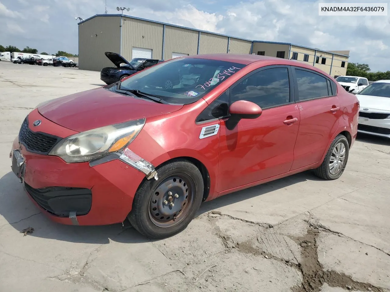 2015 Kia Rio Lx VIN: KNADM4A32F6436079 Lot: 70433444