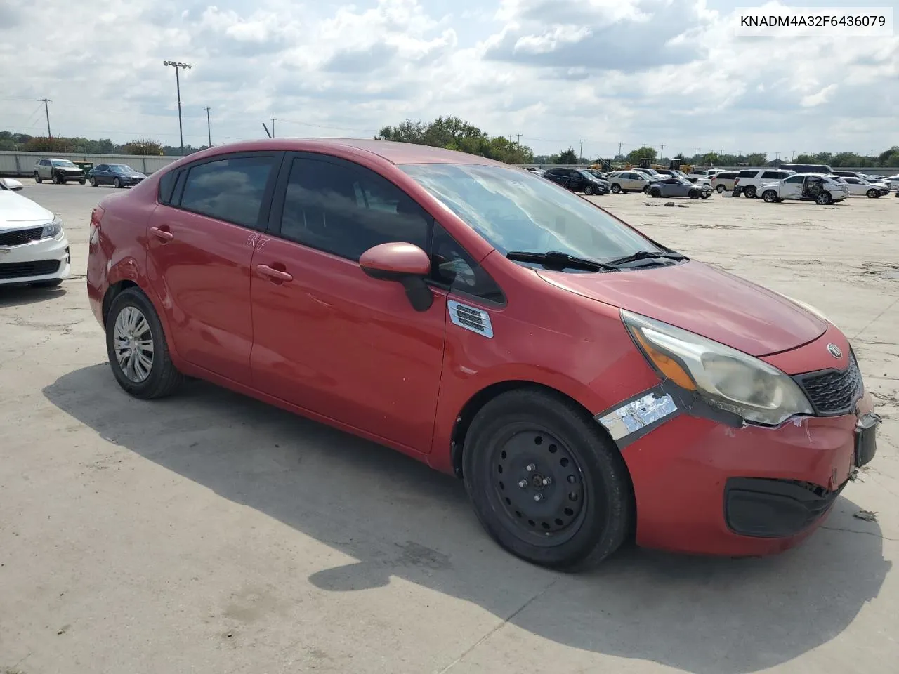 2015 Kia Rio Lx VIN: KNADM4A32F6436079 Lot: 70433444