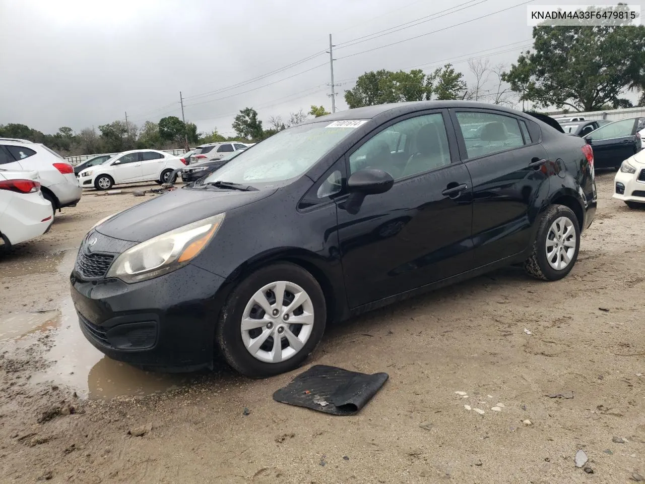 2015 Kia Rio Lx VIN: KNADM4A33F6479815 Lot: 71001614