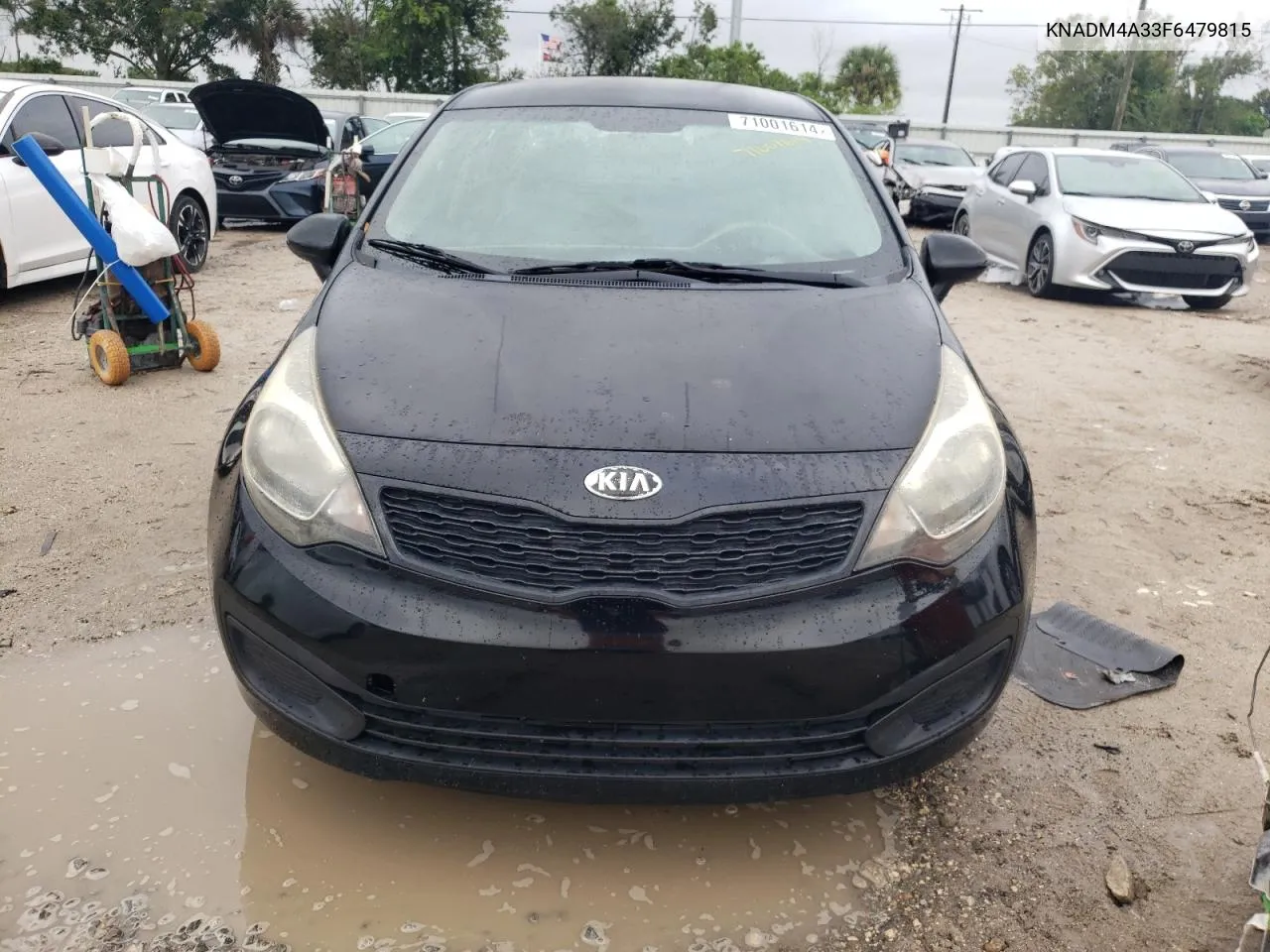 2015 Kia Rio Lx VIN: KNADM4A33F6479815 Lot: 71001614