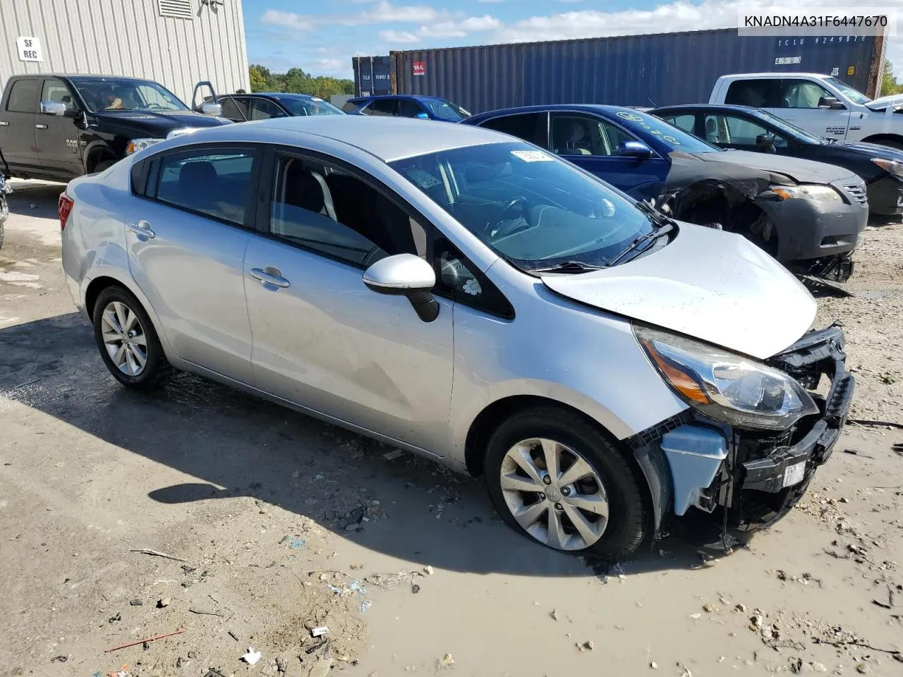 KNADN4A31F6447670 2015 Kia Rio Ex