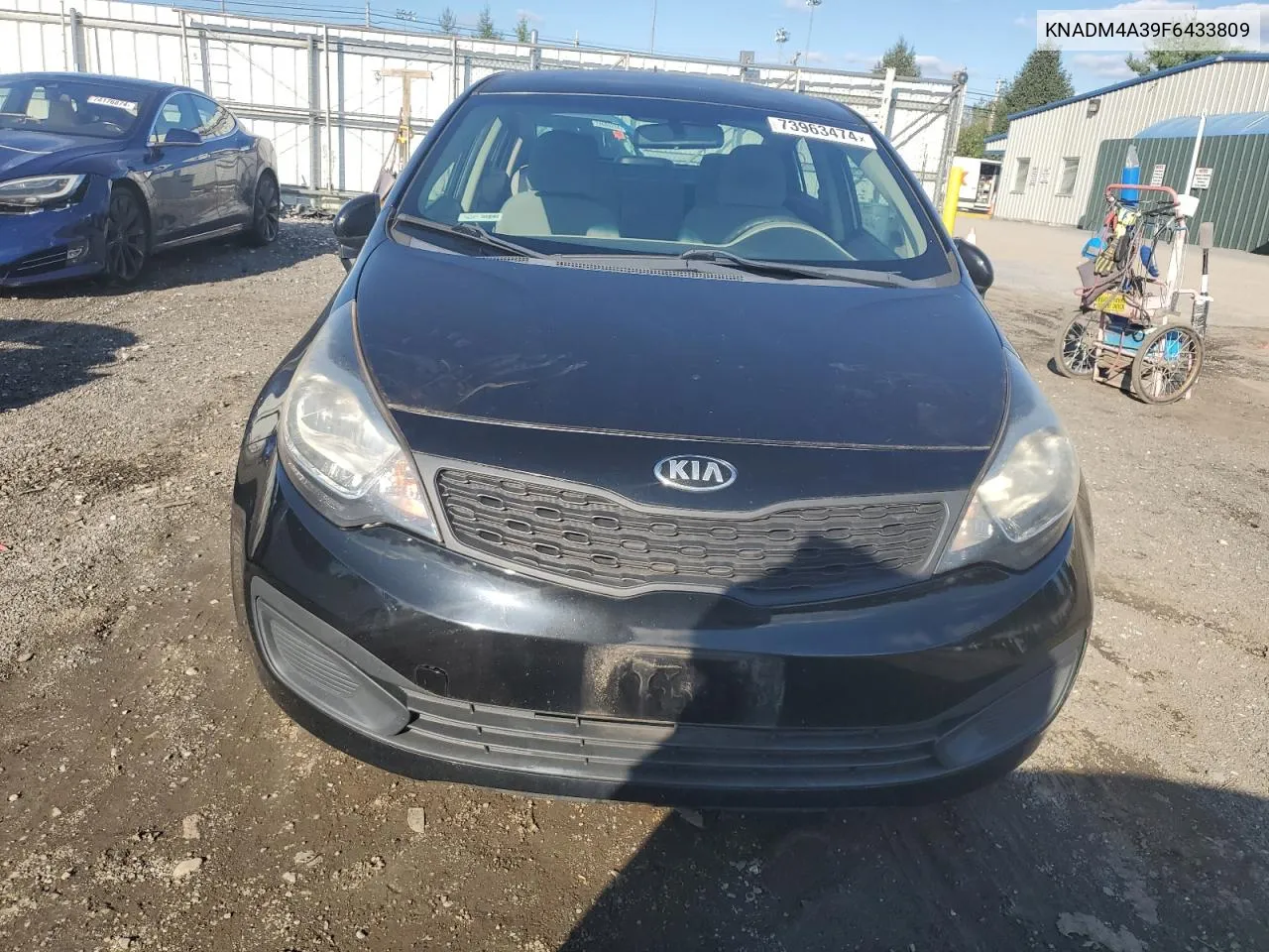 2015 Kia Rio Lx VIN: KNADM4A39F6433809 Lot: 73963474