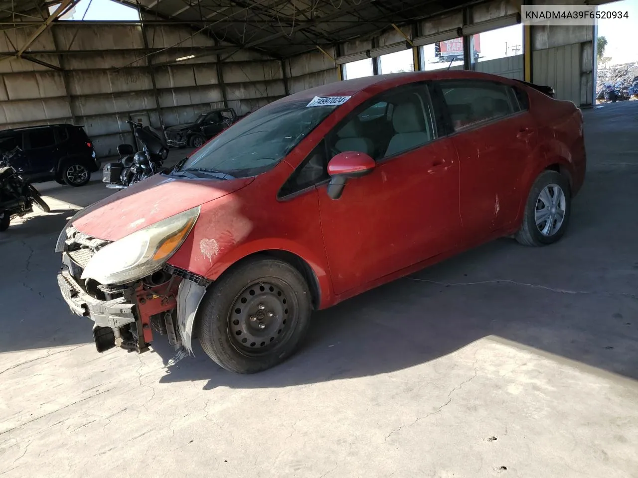 KNADM4A39F6520934 2015 Kia Rio Lx