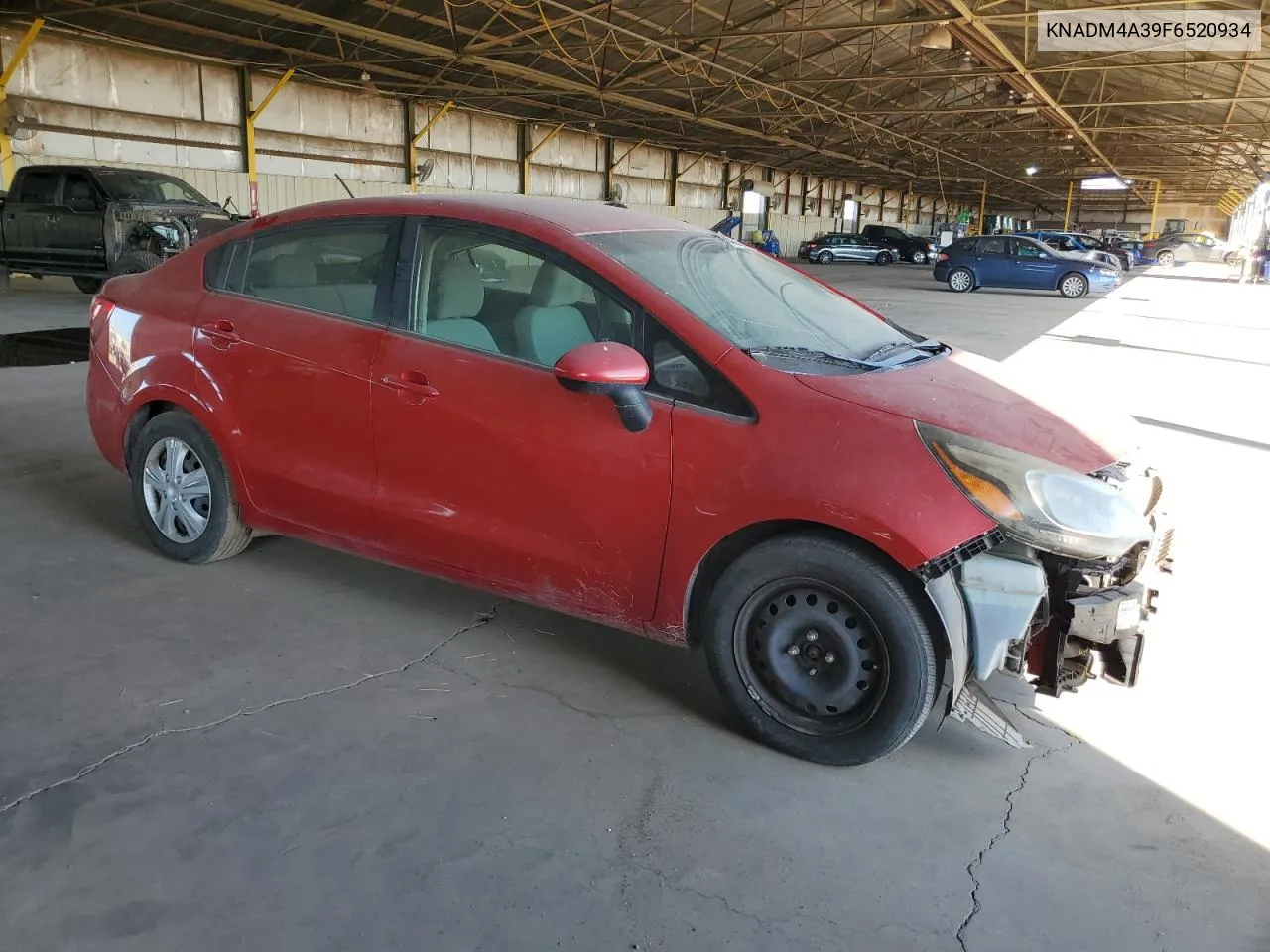 2015 Kia Rio Lx VIN: KNADM4A39F6520934 Lot: 74997024