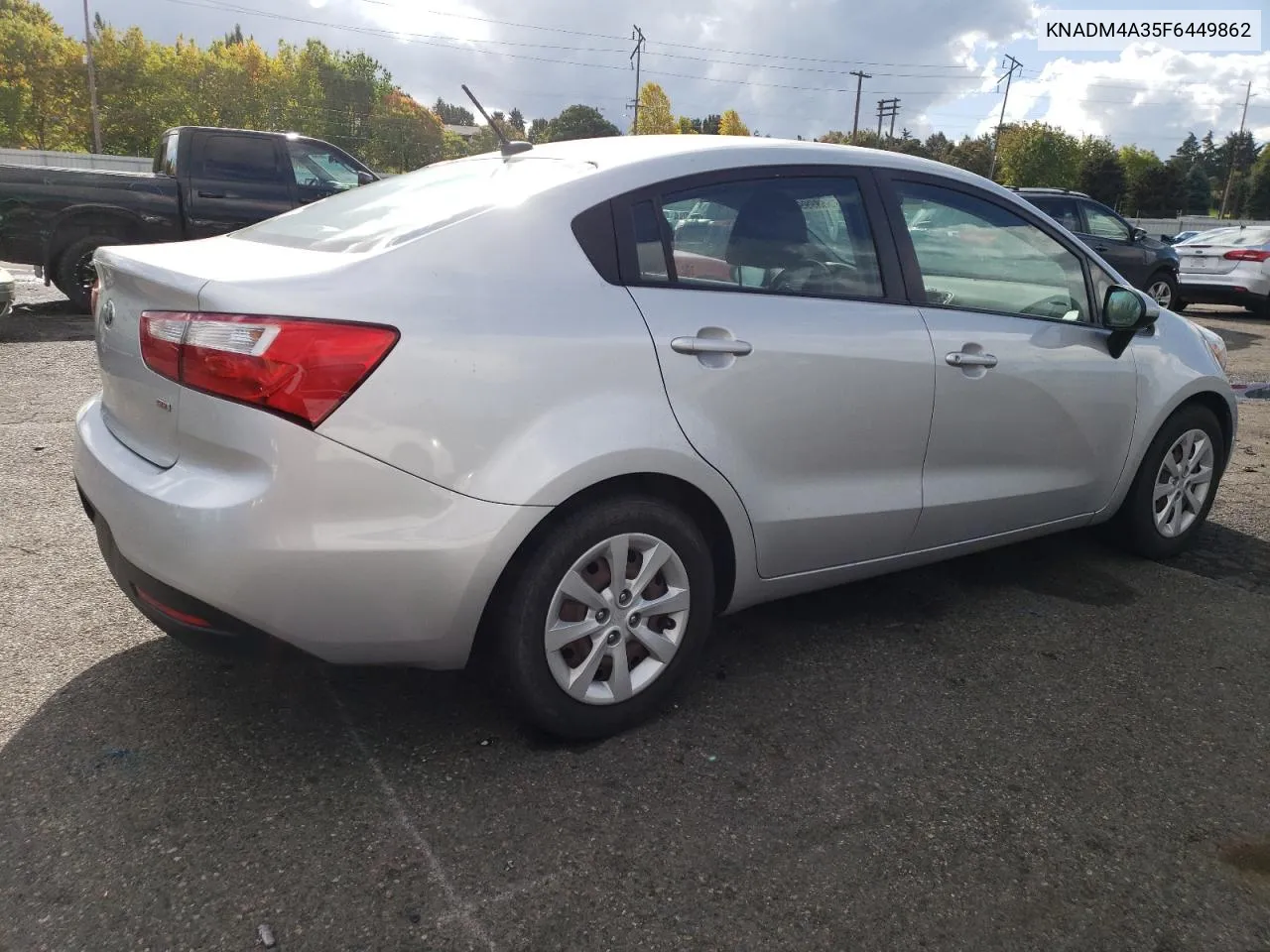 2015 Kia Rio Lx VIN: KNADM4A35F6449862 Lot: 75689994