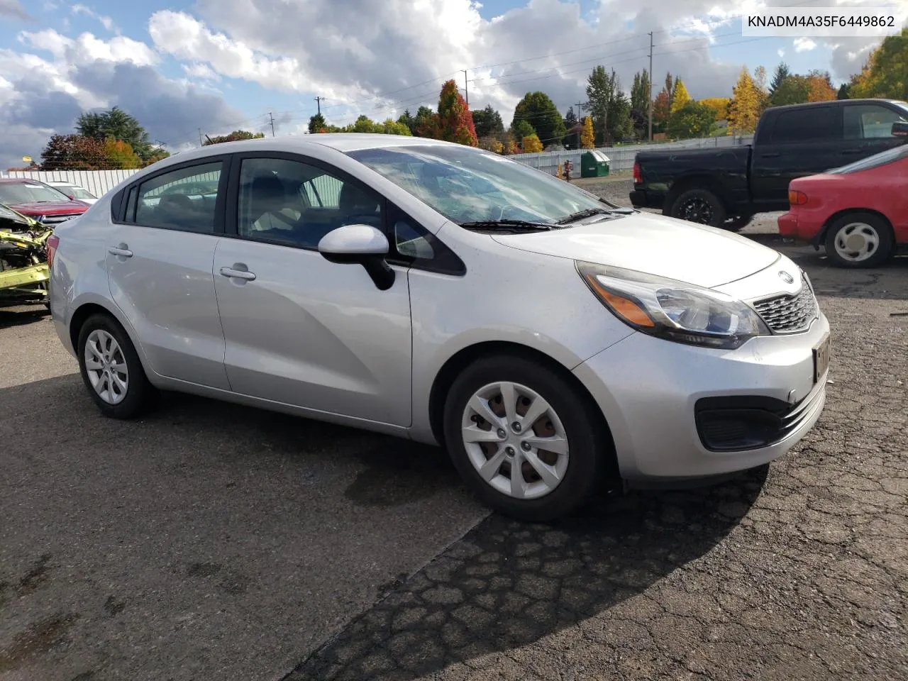 2015 Kia Rio Lx VIN: KNADM4A35F6449862 Lot: 75689994