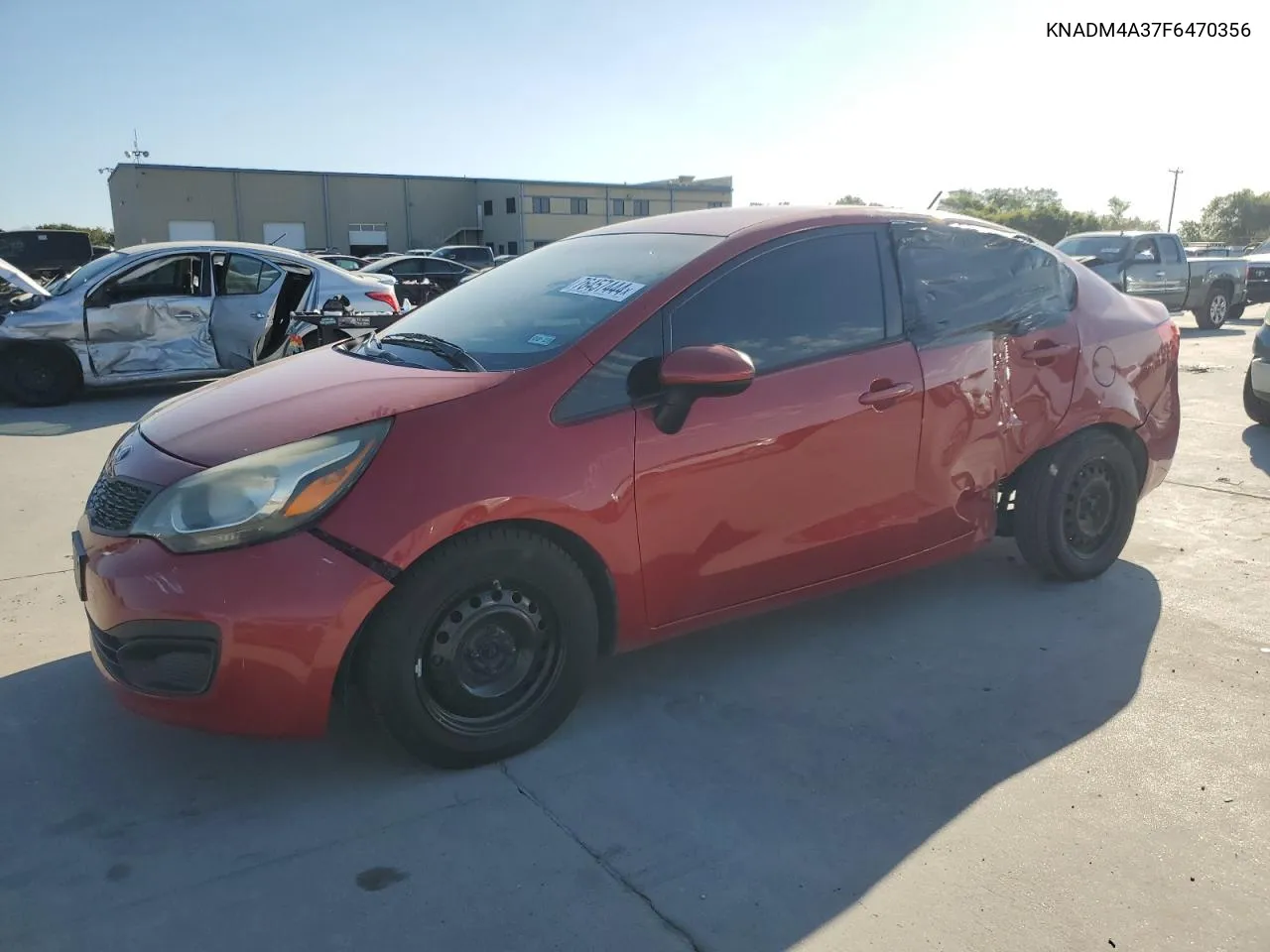 2015 Kia Rio Lx VIN: KNADM4A37F6470356 Lot: 76457444