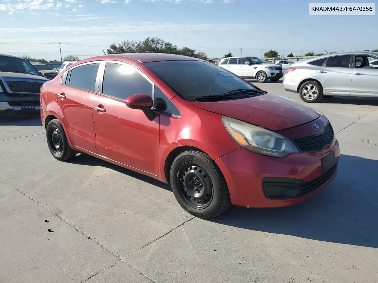 2015 Kia Rio Lx VIN: KNADM4A37F6470356 Lot: 76457444