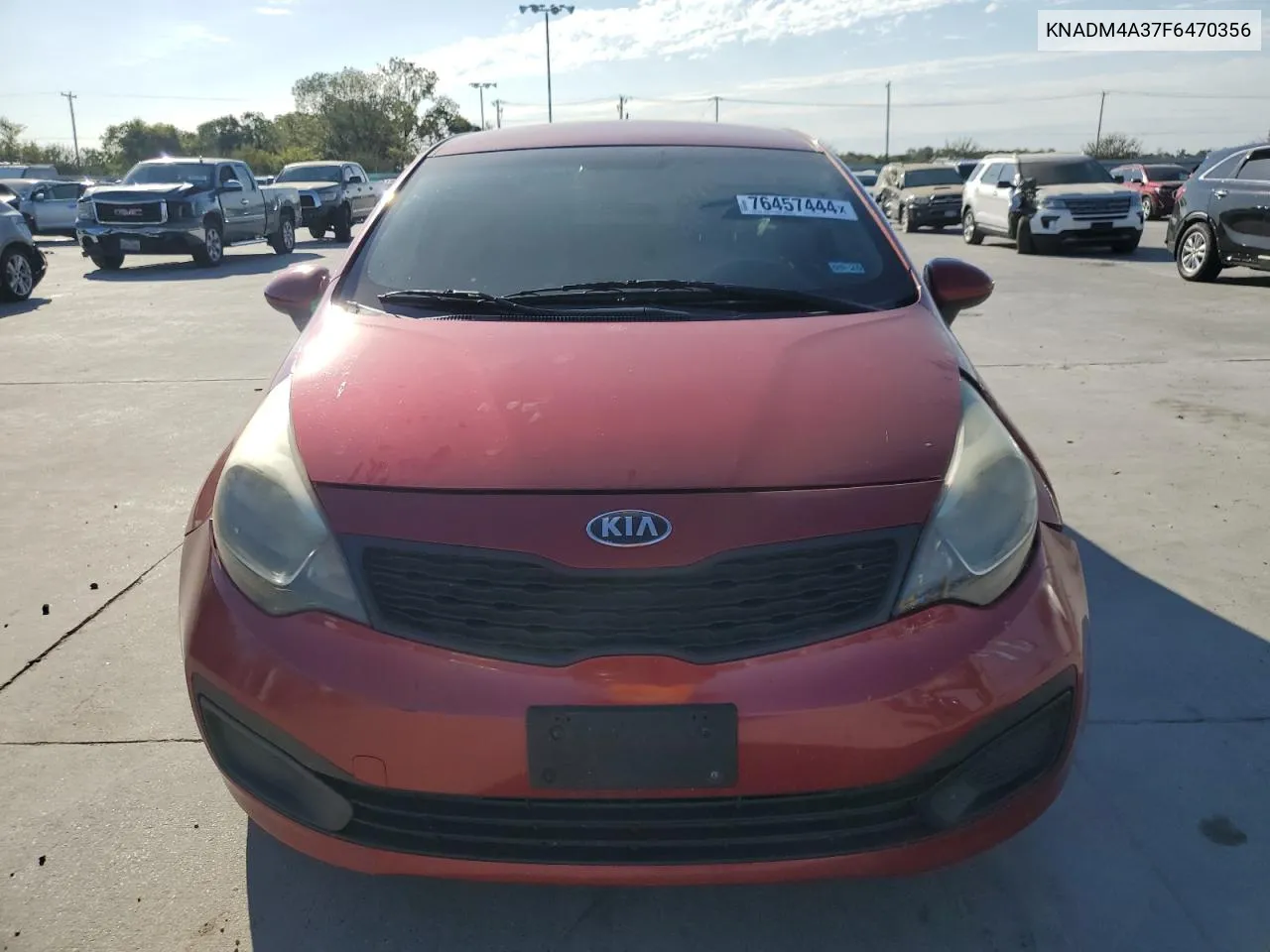 2015 Kia Rio Lx VIN: KNADM4A37F6470356 Lot: 76457444