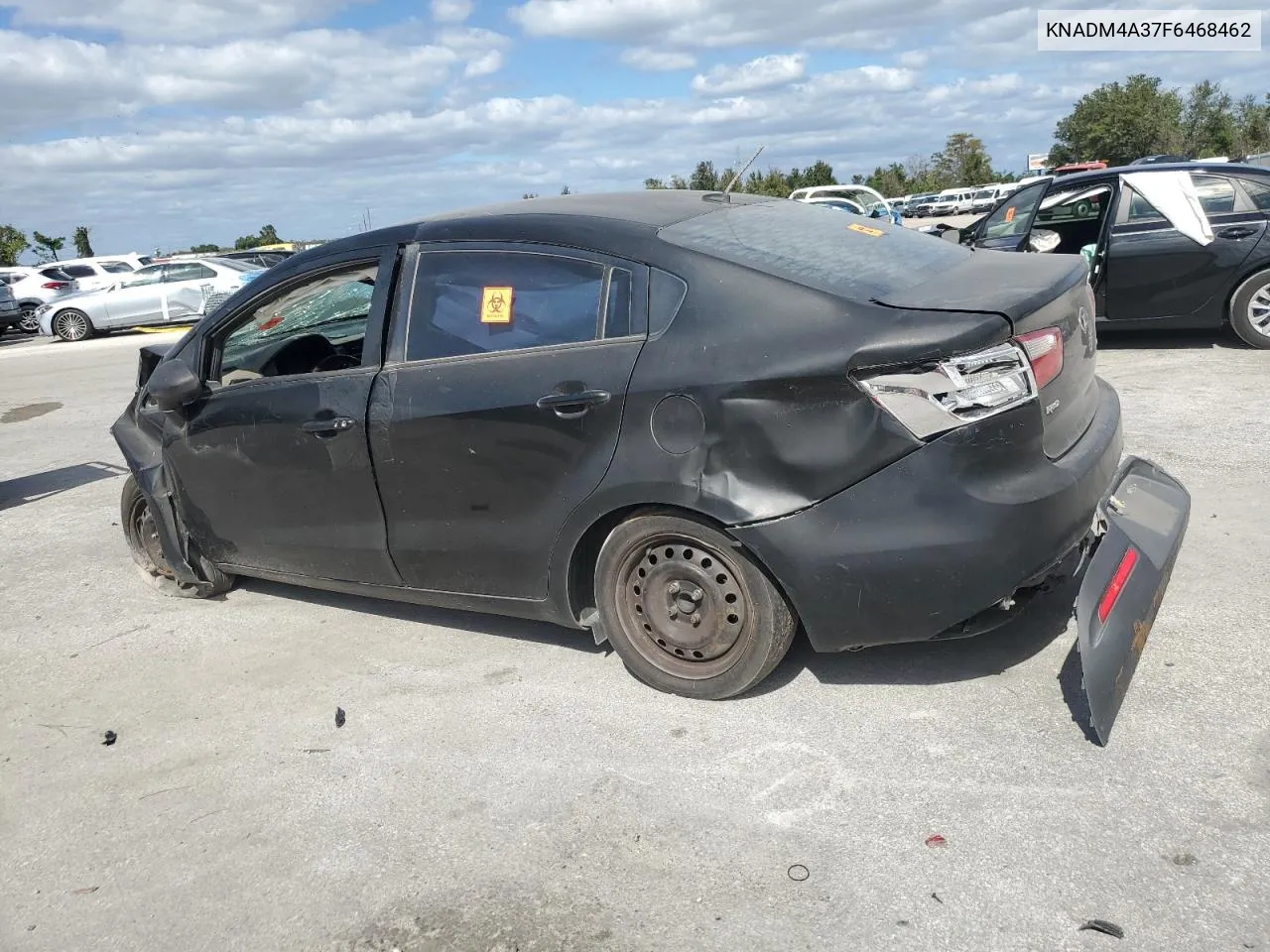 2015 Kia Rio Lx VIN: KNADM4A37F6468462 Lot: 76694274