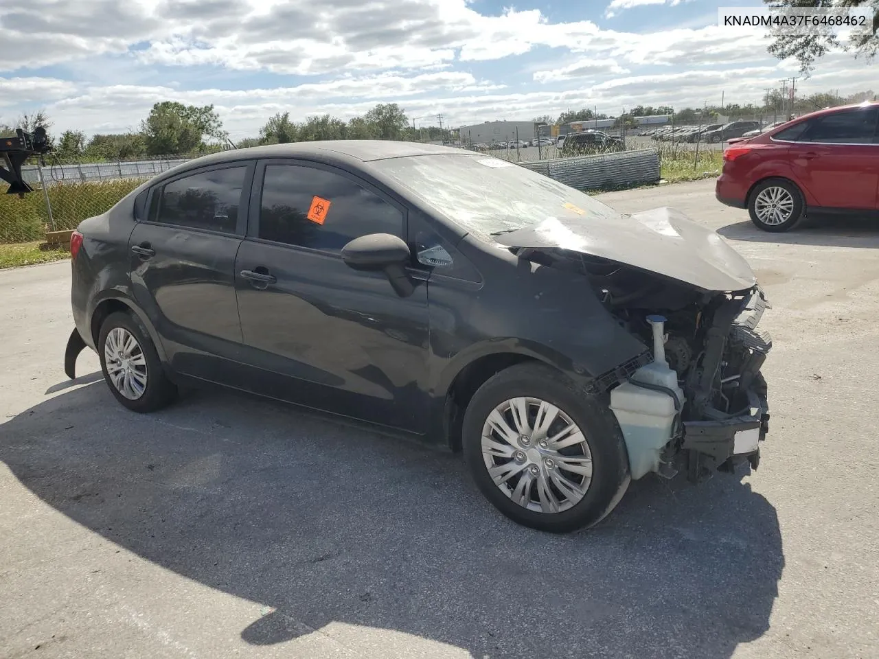 2015 Kia Rio Lx VIN: KNADM4A37F6468462 Lot: 76694274