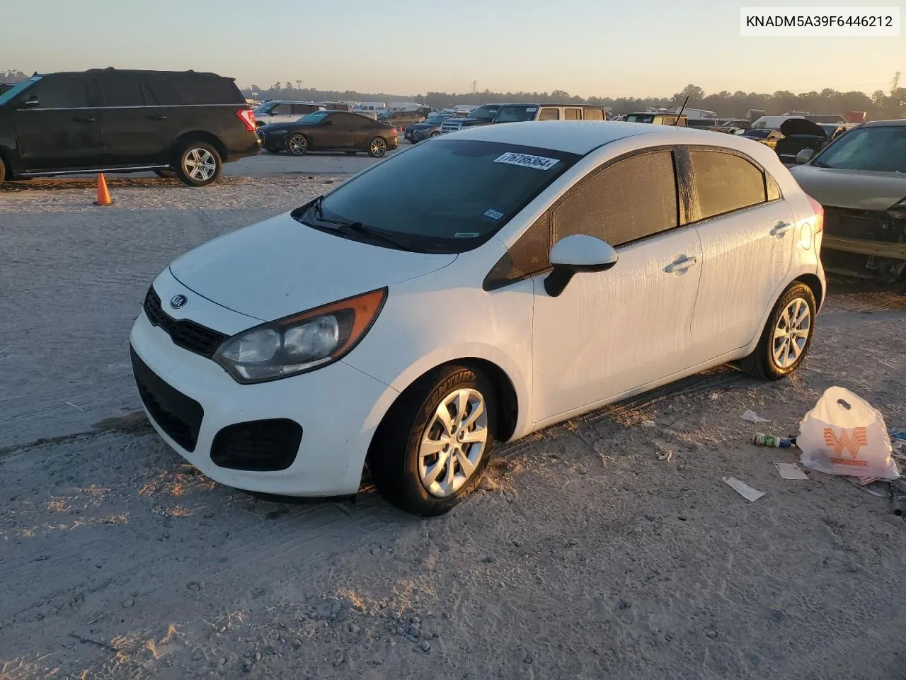 2015 Kia Rio Lx VIN: KNADM5A39F6446212 Lot: 76786364