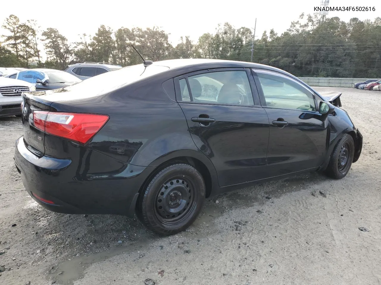 2015 Kia Rio Lx VIN: KNADM4A34F6502616 Lot: 77958594