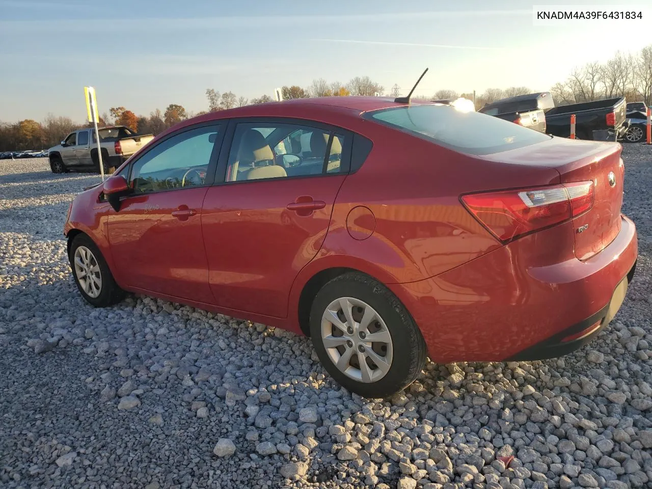 2015 Kia Rio Lx VIN: KNADM4A39F6431834 Lot: 78187604